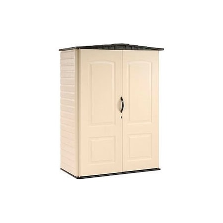 Rubbermaid Rubbermaid Small Storage Shed FG5L1000SDONX, 4'4"W X 2'D X 6'H FG5L1000SDONX